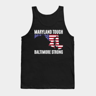 Maryland-Tough-Baltimore-Strong Tank Top